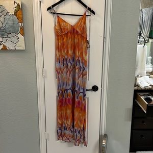 Long maxi multi colored dress